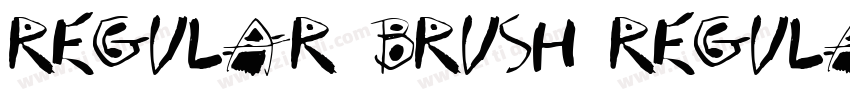 Regular Brush Regula字体转换